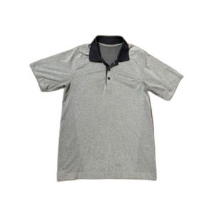 Lululemon Polo Shirt Men's Gray/Black Size Small